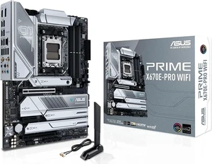 ASUS Prime X670E-PRO WiFi Socket AM5 (LGA 1718) Ryzen 7000 ATX Motherboard(PCIe® 5.0,DDR5,4X M.2 Slots, USB 3.2 Gen 2x2 Type-C®, USB4® Support, WiFi 6E, and 2.5G Ethernet) ASUS Prime X670E-PRO WiFi Socket AM5 (LGA 1718) Ryzen 7000 ATX Motherboard(PCIe® 5.0,DDR5,4X M.2 Slots, USB 3.2 Gen 2x2 Type-C®, USB4® Support, WiFi 6E, and 2.5G Ethernet)