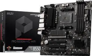 MSI PRO PRO B550M-VC WIFI AM4 MATX AMD Motherboard MSI PRO PRO B550M-VC WIFI AM4 MATX AMD Motherboard