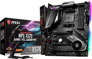MSI MPG X570 GAMING PRO CARBON WIFI AM4 ATX AMD Motherboard MSI MPG X570 GAMING PRO CARBON WIFI AM4 ATX AMD Motherboard