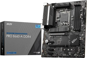 MSI PRO B660-A DDR4 LGA 1700 Intel B660 SATA 6Gb/s ATX Intel Motherboard MSI PRO B660-A DDR4 LGA 1700 Intel B660 SATA 6Gb/s ATX Intel Motherboard