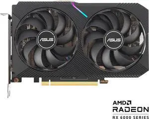 ASUS Dual AMD Radeon RX 6500 XT Edition 4GB GDDR6 Gaming Graphics Card (AMD RDNA 2, PCIe 4.0, 4GB GDDR6 Memory, HDMI 2.1, DisplayPort 1.4a, Axial-tech Fan Design, 0dB Technology) DUAL-RX6500XT-4G ASUS Dual AMD Radeon RX 6500 XT Edition 4GB GDDR6 Gaming Graphics Card (AMD RDNA 2, PCIe 4.0, 4GB GDDR6 Memory, HDMI 2.1, DisplayPort 1.4a, Axial-tech Fan Design, 0dB Technology) DUAL-RX6500XT-4G