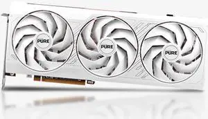 SAPPHIRE Tech PURE Radeon RX 7700 XT 12GB Gaming Graphics Card, RDNA 3, PCIe 4.0, 16GB GDDR6, HDMI 4K, DisplayPort 2.1a, 192 bit, 18 Gbps, Digital Power Design, High TG Copper, white SAPPHIRE Tech PURE Radeon RX 7700 XT 12GB Gaming Graphics Card, RDNA 3, PCIe 4.0, 16GB GDDR6, HDMI 4K, DisplayPort 2.1a, 192 bit, 18 Gbps, Digital Power Design, High TG Copper, white