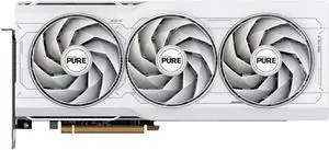 SAPPHIRE Tech PURE Radeon RX 7900 XT 20GB OC Gaming Graphics Card, RDNA 3, 20 Gbps, PCIe 4.0, GDDR6, HDMI 4K, DisplayPort 2.1a, Dual Ball Bearing Fans, Digital Power Design, WHITE SAPPHIRE Tech PURE Radeon RX 7900 XT 20GB OC Gaming Graphics Card, RDNA 3, 20 Gbps, PCIe 4.0, GDDR6, HDMI 4K, DisplayPort 2.1a, Dual Ball Bearing Fans, Digital Power Design, WHITE