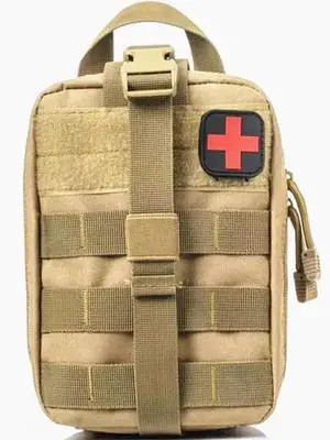 Tactical First Aid Pouch Kit Survival Military Medical Bag Utility Emergency Bag mud color Tactical First Aid Pouch Kit Survival Military Medical Bag Utility Emergency Bag mud color