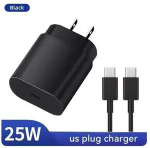 25W For Samsung Galaxy S20 S21 S2225W Type USB-C Super Fast Wall Charger Cable-1 PCS US Charger + 1 PCS 3ft cable 25W For Samsung Galaxy S20 S21 S2225W Type USB-C Super Fast Wall Charger Cable-1 PCS US Charger + 1 PCS 3ft cable