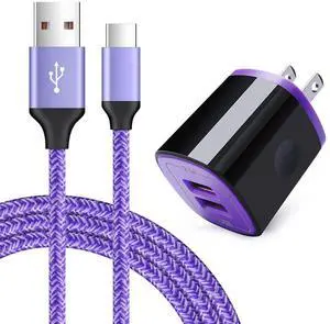 Type C Phone Charger,USB Wall Adapter Plug+6ft C Charger Cable for Samsung Galaxy S25 S24 S23 S22 S21 S20 FE Z Flip 7 6 5 4 Z Fold 7 6 5 A17 A56 A16 A55 A15 A54 A14 A53 A13 A23 A03S A32 A51 A50 A71