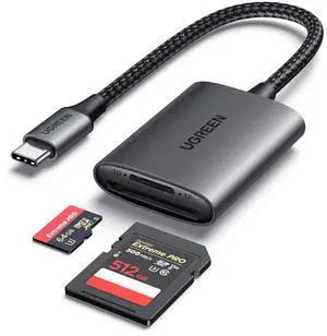 UGREEN USB C SD 4.0 Card Reader, UHS-II Micro SD Card Reader Memory Card Reader Fast for SD Micro SD SDXC SDHC UHS-II & UHS-I Cards for iPhone 16/15 Pro Max MacBook Laptop Tablet Smartphone Android