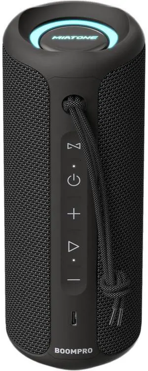 Bluetooth Speakers 36W Portable Speaker with Stereo Sound Bass, Bluetooth 5.3 Wireless USB Type C Outdoor, 5000mAh 24H Playtime IPX7 Waterproof, Boy Friend Gifts for him (Black)