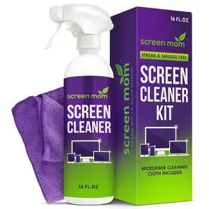 Screen Cleaner Spray and Microfiber Cloth 16oz Screen Cleaner Spray and Wipe for TV, Laptop, Computer, Phone, iPad, Car Screen Cleaning Kit Electronic Cleaner Spray