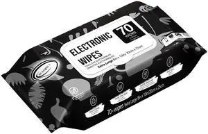 Electronic Wipes Screen Cleaning 70 Count, No Cloth Needed, Extra Large 8"x10" Tech Cleaner Wipes for LED Screen, TVs, Cars, Computer,Tablets, Phones, Laptops, VR, Monitors
