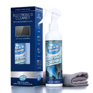 Electronics Cleaning, Safe Multisurface Cleaner for Any TV, Phone, Monitor, Keyboard, Screen, Computer, Includes Microfiber Towel - 8 Ounce Kit