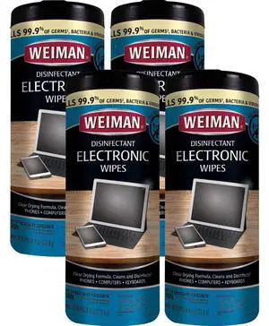 Electronic Screen Cleaner Wipes - 4 Pack Clean Your Laptop, Computer, TV, and All Electronic Equipment - Electronic Wipes - 30 Count
