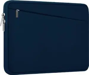 Laptop Sleeve Case, 15.6 inch, Durable Computer Carrying Bag Protective Case Briefcase Handbag with Front Pocket, Slim Laptop Cover for 15.6 Inch HP, Dell, Lenovo, Asus, Notebook, Blue
