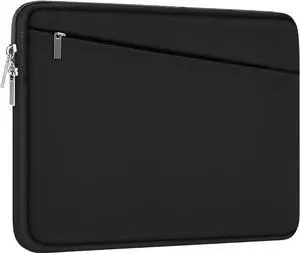 15.6 inch Laptop Sleeve, Durable Computer Carrying Bag Protective Case Briefcase Handbag with Front Pocket, Slim Cover for 15-16 Inch HP, Dell, Lenovo, Asus, Notebook, Black