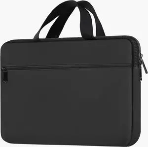 Laptop Bag 15.6 Inch, Durable Briefcase Handbag Protective Computer Case with Front Pocket, Water Resistant Carrying Laptop Sleeve Compatible with HP, Dell, Lenovo, Asus, Black