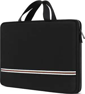 Laptop Bag Briefcase 15.6 inch, Water Resistant Protective Laptop Sleeve Case Durable Traveling Computer Carrying Bag Compatible for HP, Dell, Acer, Asus, Lenovo, Notebook, Black