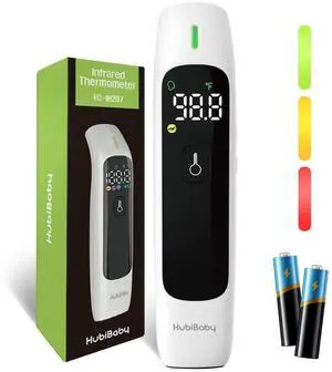 No-Touch Infrared Thermometer for Adults, Accurate Digital Forehead Thermometer, Large LED Display, Fever Alarm, 2 in 1 Forehead & Object Thermometer No-Touch Infrared Thermometer for Adults, Accurate Digital Forehead Thermometer, Large LED Display, Fever Alarm, 2 in 1 Forehead & Object Thermometer