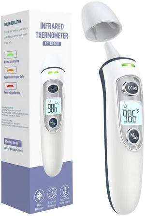 Ear Thermometer for Adults and Kids, Digital Accurate Ear and Forehead Thermometer with Fever Alarm, 1 Second Fast Result, Easy to use, 2 in 1 Mode Ear Thermometer for Adults and Kids, Digital Accurate Ear and Forehead Thermometer with Fever Alarm, 1 Second Fast Result, Easy to use, 2 in 1 Mode