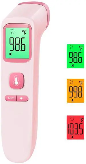 No-Touch Thermometer for Adults and Kids, Digital Accurate Baby Thermometer with Fever Alarm, 1 Second Fast Result, Easy to use, 2 in 1 Mode No-Touch Thermometer for Adults and Kids, Digital Accurate Baby Thermometer with Fever Alarm, 1 Second Fast Result, Easy to use, 2 in 1 Mode