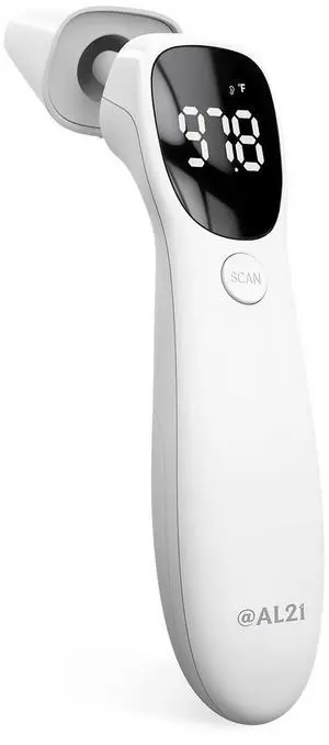 Dual Mode Thermometer for Adults, Kids, and Babies Infrared Digital Forehead and Ear Thermometer, No Touch with Fever Alarm and Fast Results Dual Mode Thermometer for Adults, Kids, and Babies Infrared Digital Forehead and Ear Thermometer, No Touch with Fever Alarm and Fast Results