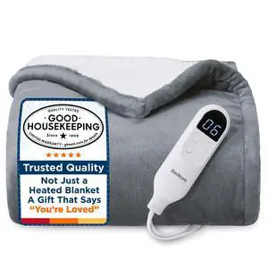 Heated Blanket Throw Blanket - Fast Heating Electric Blanket, Soft Flannel Heated Throw with 4 Time Settings, 6 Heating Settings, Warm Gifts for Grandma & Grandpa & Seniors (50x60, Grey) Heated Blanket Throw Blanket - Fast Heating Electric Blanket, Soft Flannel Heated Throw with 4 Time Settings, 6 Heating Settings, Warm Gifts for Grandma & Grandpa & Seniors (50x60, Grey)