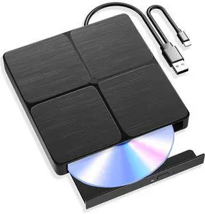 External Blu Ray Drive USB 3.0 & Type-C Blu Ray Burner for PC, Read & Write BD/DVD/CD, Plug & Play External Optical Drive Compatible with Windows XP/7/8/10/11, Linux, Mac OS External Blu Ray Drive USB 3.0 & Type-C Blu Ray Burner for PC, Read & Write BD/DVD/CD, Plug & Play External Optical Drive Compatible with Windows XP/7/8/10/11, Linux, Mac OS