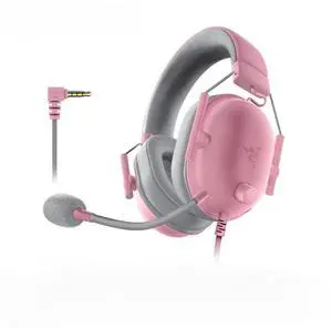 BlackShark V2 X Gaming Headset: 7.1 Surround Sound - 50mm Drivers - Memory Foam Cushion - 3.5mm Audio Jack - Quartz Pink BlackShark V2 X Gaming Headset: 7.1 Surround Sound - 50mm Drivers - Memory Foam Cushion - 3.5mm Audio Jack - Quartz Pink