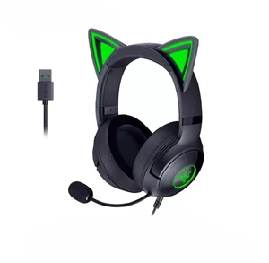 Kraken Kitty V2 USB Wired Headset: Chroma RGB Kitty Ears - Stream Reactive Lighting - HyperClear Cardioid Mic - 40 mm Drivers - 7.1 Surround Sound - Comfortable Ear Cushions - Black Kraken Kitty V2 USB Wired Headset: Chroma RGB Kitty Ears - Stream Reactive Lighting - HyperClear Cardioid Mic - 40 mm Drivers - 7.1 Surround Sound - Comfortable Ear Cushions - Black