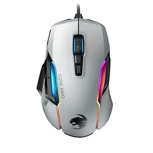 ROCCAT Kone AIMO Remastered PC Gaming Mouse, Ergonomic Performance Wired Computer Mouse, RGB Lighting, LED Illumination, High Precision, 16.000 DPI Optical Owl-Eye Sensor, 23 Programmable Keys, White ROCCAT Kone AIMO Remastered PC Gaming Mouse, Ergonomic Performance Wired Computer Mouse, RGB Lighting, LED Illumination, High Precision, 16.000 DPI Optical Owl-Eye Sensor, 23 Programmable Keys, White