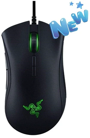 DeathAdder Elite Gaming Mouse: 16,000 DPI Optical Sensor - Chroma RGB Lighting - 7 Programmable Buttons - Mechanical Switches - Rubber Side Grips - Matte Black DeathAdder Elite Gaming Mouse: 16,000 DPI Optical Sensor - Chroma RGB Lighting - 7 Programmable Buttons - Mechanical Switches - Rubber Side Grips - Matte Black
