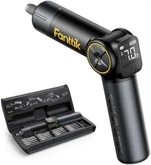 S1 APEX Electric Screwdriver, Pivot Handle Screwdriver, Max 7N.m High Torque, 2 Speed Options, 1/4''Hex, Screen Interaction, Tech Tool for DIY Enthusiasts-Deluxe Edition