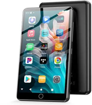 144GB MP3 Player with Bluetooth and WiFi, Android 13 OS MP3 & MP4 Players with 4" Touchscreen and Speaker, Spotify Music Players with Audible, FM Radio, Amazon Music, Play Store