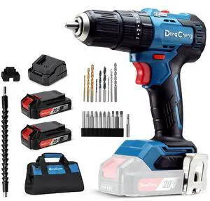 20V Brushless Heavy-duty Impact Drill, 443 in-lbs, 27000 IPM, 1/2" Keyless Metal Chuck, 20+1+1 Clutch, Cordless Hammer Drill with 2 Battery Kit for Drilling Brick Wall, Metal, Wood 20V Brushless Heavy-duty Impact Drill, 443 in-lbs, 27000 IPM, 1/2" Keyless Metal Chuck, 20+1+1 Clutch, Cordless Hammer Drill with 2 Battery Kit for Drilling Brick Wall, Metal, Wood