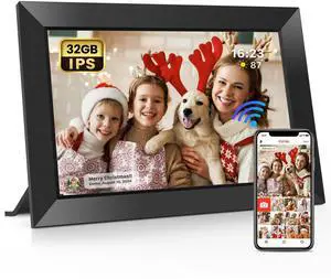 Frameo 10.1 Inch WiFi Digital Picture Frame with 32GB Memory, 1280 x 800 IPS Touch Screen Smart Electronic Photo Frame, Wall Mountable, Auto-Rotate, Share Photos/Videos Via Frameo App from Anywhere Frameo 10.1 Inch WiFi Digital Picture Frame with 32GB Memory, 1280 x 800 IPS Touch Screen Smart Electronic Photo Frame, Wall Mountable, Auto-Rotate, Share Photos/Videos Via Frameo App from Anywhere