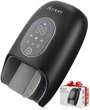 Hand Massager with 9 Modes and 4 Heating Options for Hot and Cold Therapy Hand and Wrist Massager for Arthritis and Carpal Tunnel Relief, Hand Massager with Heat and Compression,Gifts,Black Hand Massager with 9 Modes and 4 Heating Options for Hot and Cold Therapy Hand and Wrist Massager for Arthritis and Carpal Tunnel Relief, Hand Massager with Heat and Compression,Gifts,Black