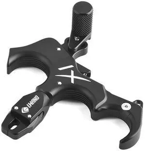 SHARROW Archery Bow Release Aids 360° Rotatable Jaw 3&4 Finger Grip Adjustable Archery Thumb Release for Compound Bow (Only Bow Release)