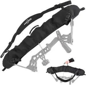 Wolfman Archery Compound Bow Sling, String and Cams Protector, Foldable Compound Bow Case Shoulder Storage Bag, Archery Carry Bag Shoulder Strap Hunting