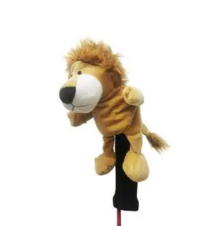 wolfman Golf Club Covers Driver Headcover Funny Cute Animal Golf Club Covers Stylish Protection for Clubs Golf Gear Driver for Men/Women/Youth (Yellow Lion)