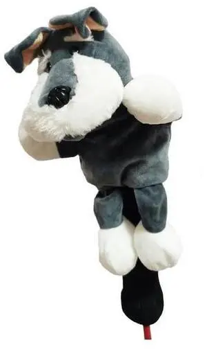 wolfman Golf Club Covers Driver Headcover Funny Cute Animal Golf Club Covers Stylish Protection for Clubs Golf Gear Driver for Men/Women/Youth (Dog)