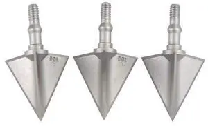 SHARROW 6pcs Archery Broadheads 100 Grain Arrow Heads Hunting Arrow Tips Screw-in Blades Arrowhead for Crossbow Recurve Bow and Compound Bow