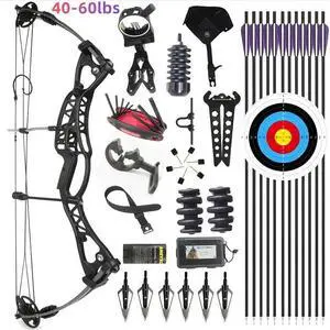 JUNXING M106 Compound Bow Adjustable Hunting Bow Complete Package 40-60 lbs