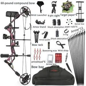 KAIMEI HAN Compound Bow Hunting Bow Kit 30-60 lbs