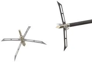 SHARROW Archery 12 PCS 186 Grain Broadheads 4 Fixed Blade Arrowhead Screw-in Hunting Arrow Heads Arrow Tips Compatible with Traditional Bows Recurve Bow and Compound Bow (12 pcs)