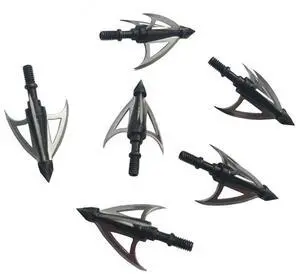 Archery 3 Blade Broadhead 100 Grain Screw Arrowhead Crossbow Recurve Bow Hunting