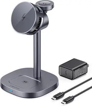 2026 New Magnetic Wireless Charger Stand with TEC Active Cooling, Certified 15w 3 in 1 Charging Station for Charger Stand, Wireless Charger for iPhone17/16/15/14/13/12, Watch, AirPods 2026 New Magnetic Wireless Charger Stand with TEC Active Cooling, Certified 15w 3 in 1 Charging Station for Charger Stand, Wireless Charger for iPhone17/16/15/14/13/12, Watch, AirPods