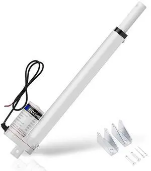 12V 6 Inch Stroke Linear Actuator 330lbs Maximum Lift with Mounting Brackets (12VDC 6 inch (150mm)) 12V 6 Inch Stroke Linear Actuator 330lbs Maximum Lift with Mounting Brackets (12VDC 6 inch (150mm))