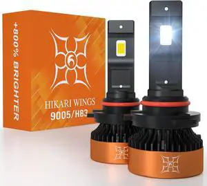 9005 Foglight Bulbs, 50000LM Super Bright, 6000K Cool White HB3 Light Bulb, IP68 Waterproof, Pack of 2 9005 Foglight Bulbs, 50000LM Super Bright, 6000K Cool White HB3 Light Bulb, IP68 Waterproof, Pack of 2