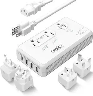 2000W Voltage Converter for Travel, 220V to 110V Converter w/Type C, E/F, G, I Plugs, 2000W Hair Dryer Outlet, 4 USB w/ 1 USB-C PD 18W Fast Charge 2000W Voltage Converter for Travel, 220V to 110V Converter w/Type C, E/F, G, I Plugs, 2000W Hair Dryer Outlet, 4 USB w/ 1 USB-C PD 18W Fast Charge