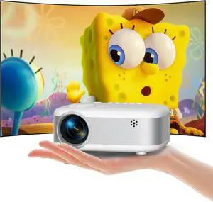 Mini Projector, 2025 Upgraded 1080P HD Projector, Portable Projector with Bluetooth, Movie Projector Compatible with Smartphone/Laptop/TV Stick/HDMI/USB Mini Projector, 2025 Upgraded 1080P HD Projector, Portable Projector with Bluetooth, Movie Projector Compatible with Smartphone/Laptop/TV Stick/HDMI/USB