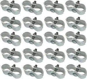 Chain Link Fence Panel Clamps 1-5/8" Dog Kennel Panel Clamps for Round Pipe Panel Frame (Pack of 20) Chain Link Fence Panel Clamps 1-5/8" Dog Kennel Panel Clamps for Round Pipe Panel Frame (Pack of 20)